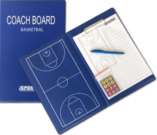 Magnetisch coachmap met klip Basketbal